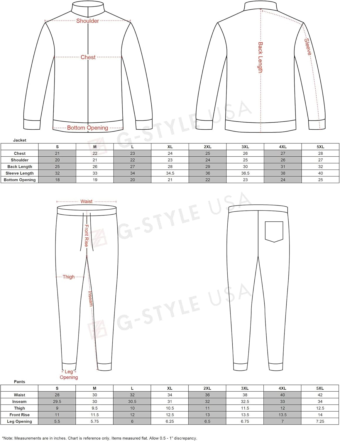 Men'S Side Stripe Zipper Jacket Drawstring Waistband Tracksuit