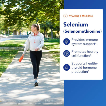 Selenium - 200 Mcg - for Healthy Cellular Function, Immune System & Antioxidant Defenses - Mineral Supplement - Vegan & Gluten Free - 60 Capsules